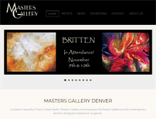 Tablet Screenshot of mastersgallerydenver.com